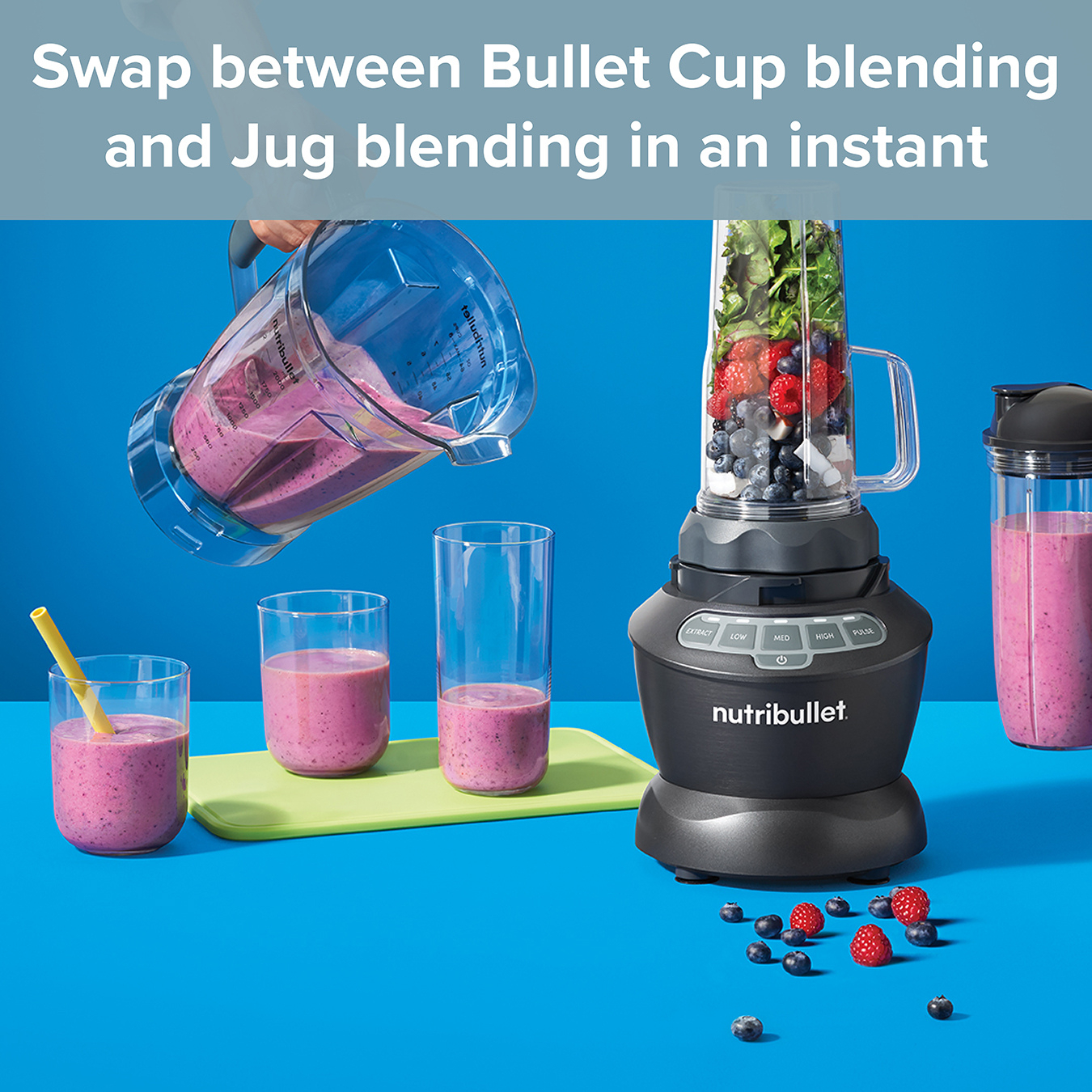 Nutribullet NBC-12A Blender Combo - Dark Grey thumbnail image