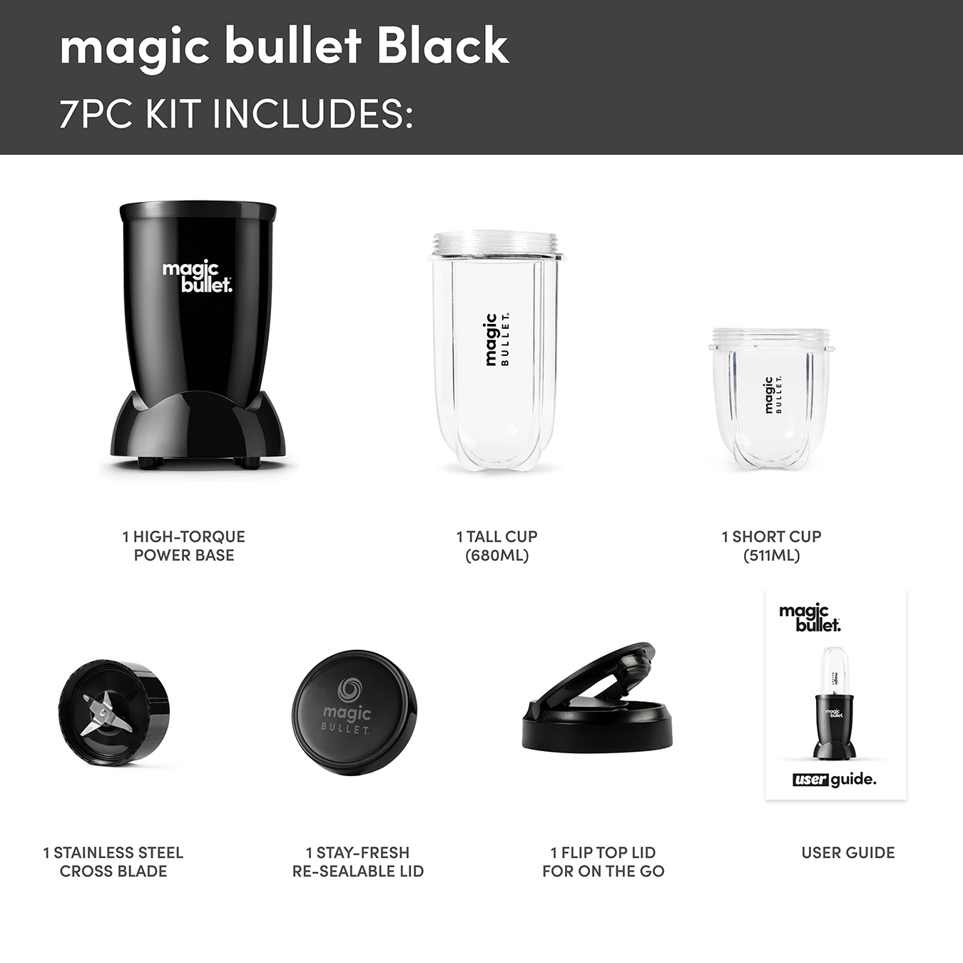 Nutribullet 02227 Food Processor - Black thumbnail image