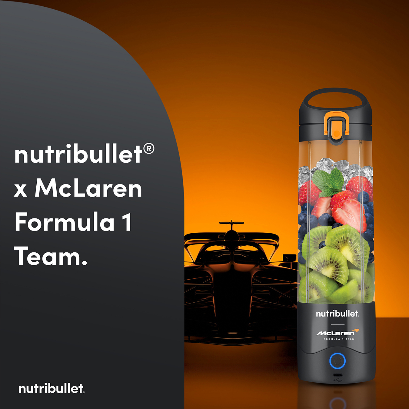 Nutribullet 02777 (NBG-200) McLaren Mastercard F1 Team Portable Blender - Grey thumbnail image