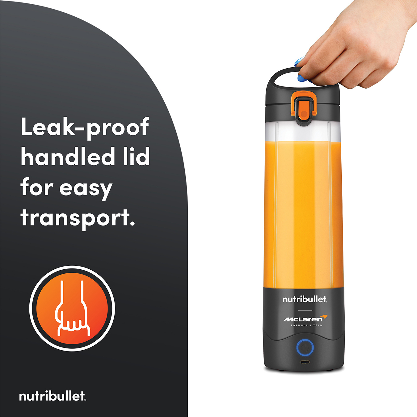 Nutribullet 02777 (NBG-200) McLaren Mastercard F1 Team Portable Blender - Grey thumbnail image