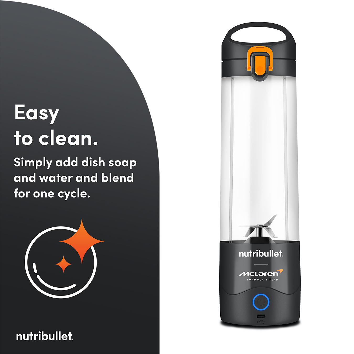 Nutribullet 02777 (NBG-200) McLaren Mastercard F1 Team Portable Blender - Grey thumbnail image