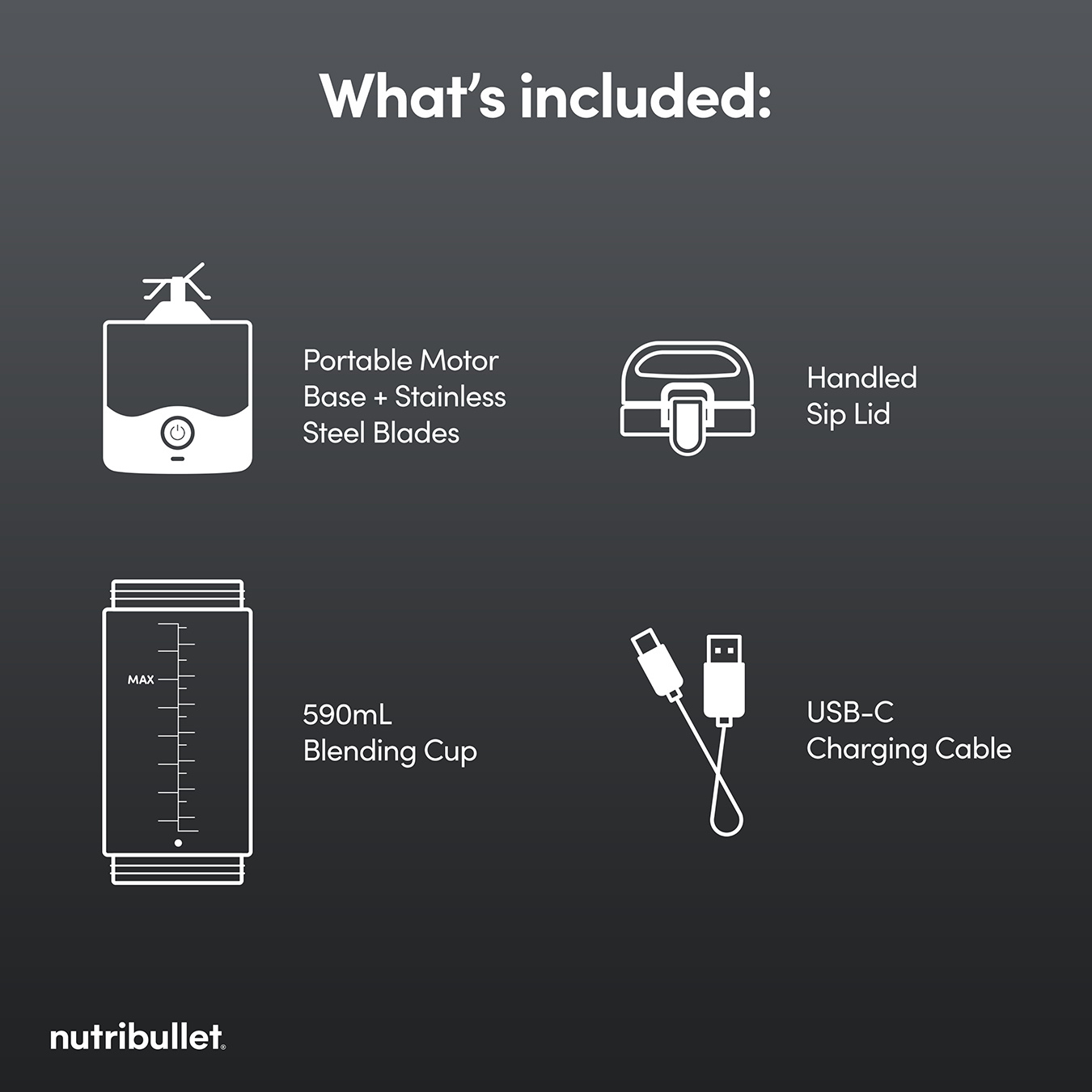 Nutribullet 02777 (NBG-200) McLaren Mastercard F1 Team Portable Blender - Grey thumbnail image