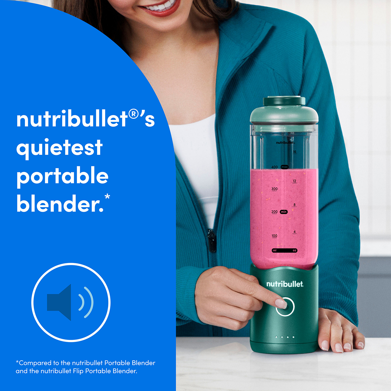 Nutribullet 02925 Flex Portable Blender - Forest Green thumbnail image
