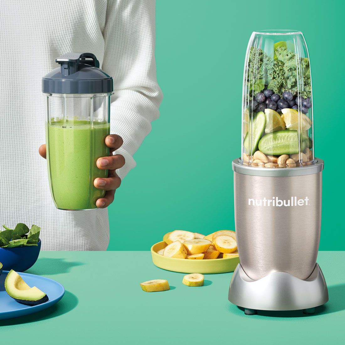 Nutribullet NB-201S 900 Series Blender - Champagne thumbnail image