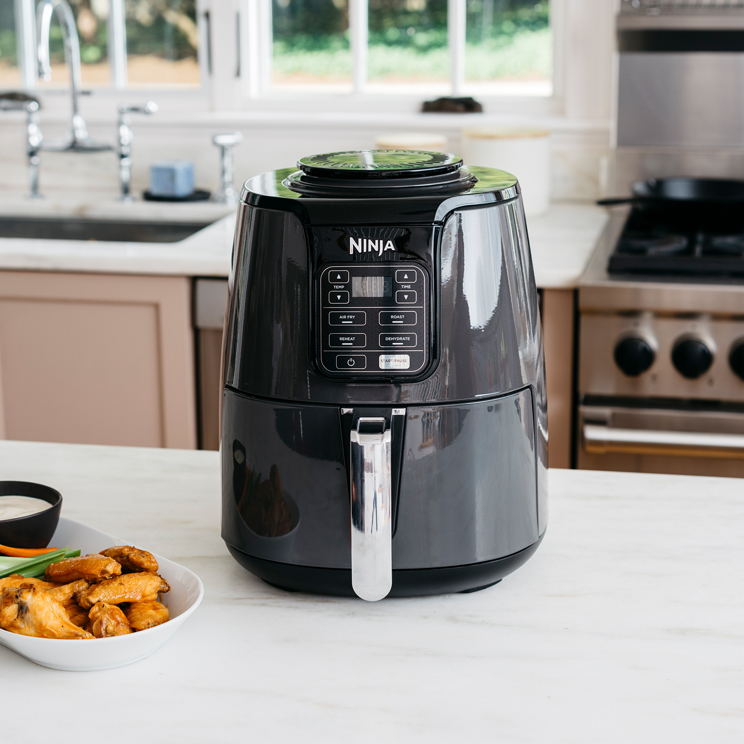 Ninja AF100UK 3.8L Air Fryer and Dehydrator - Grey thumbnail image