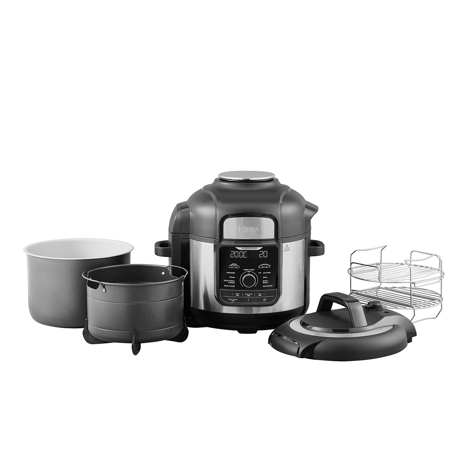 Ninja Foodi OP500UK 7.5L 9-in-1 Multi Pressure Cooker and Air Fryer - Black/Stainless Steel thumbnail image