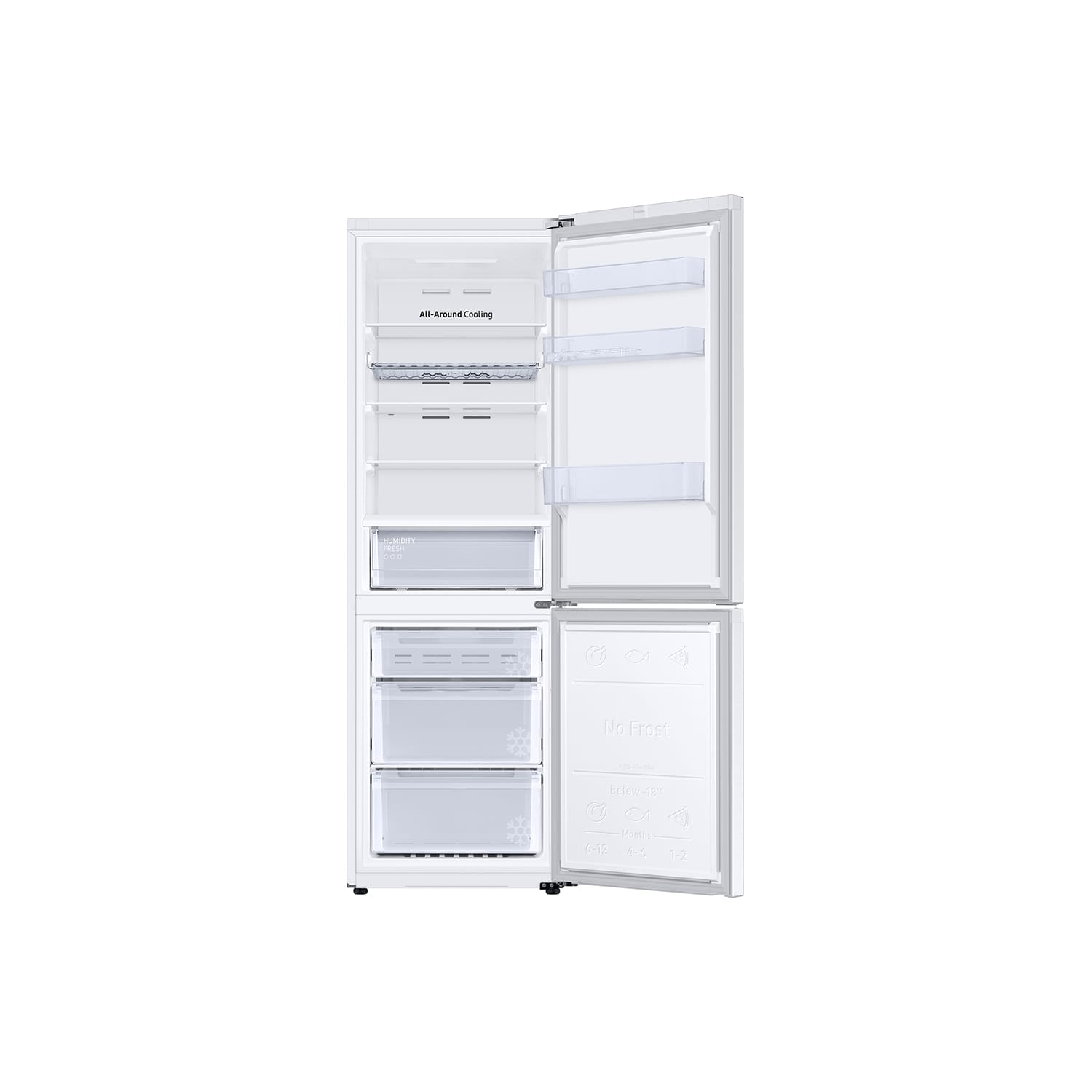 Samsung RB34T602EWW 60cm Fridge Freezer - White - Frost Free thumbnail image
