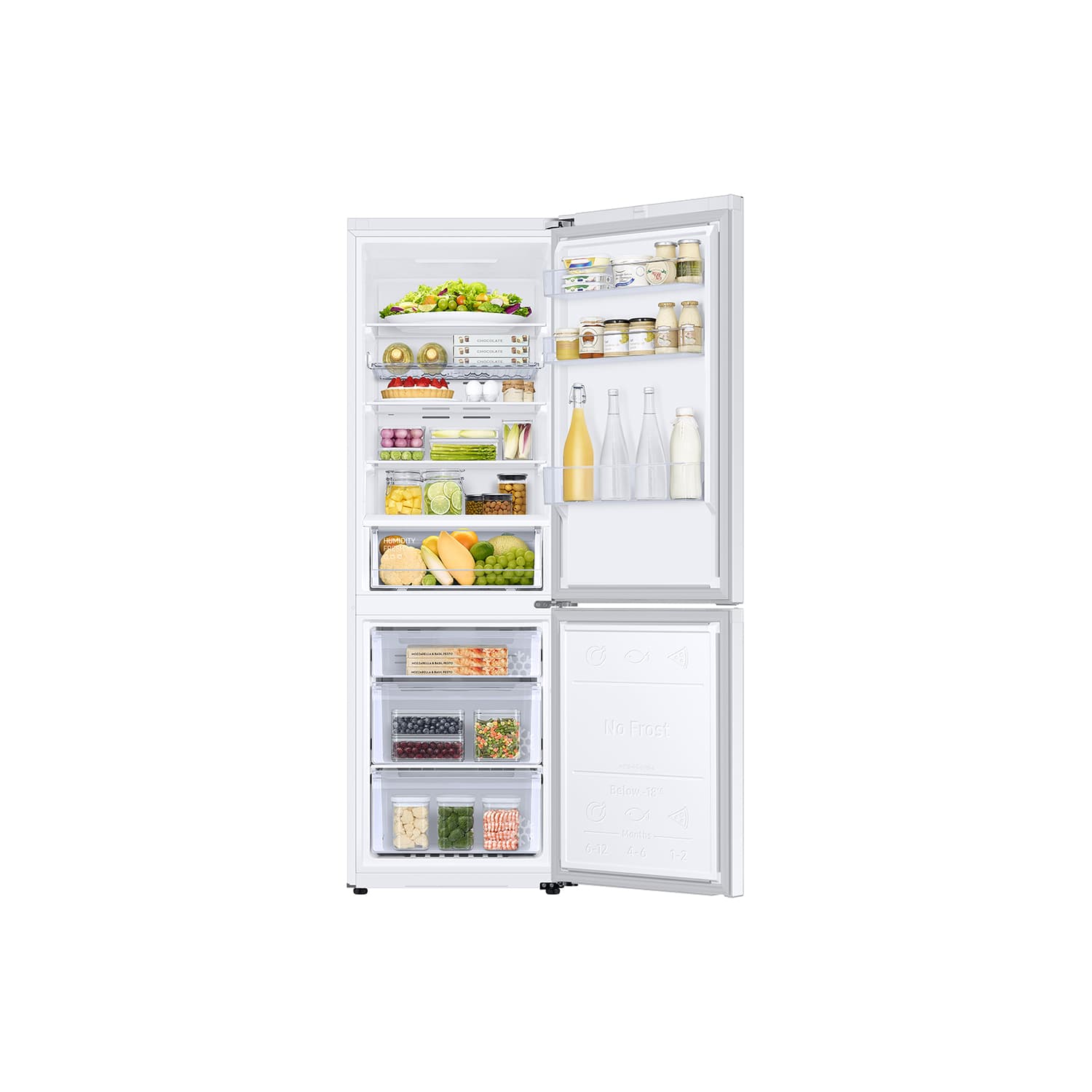Samsung RB34T602EWW 60cm Fridge Freezer - White - Frost Free thumbnail image
