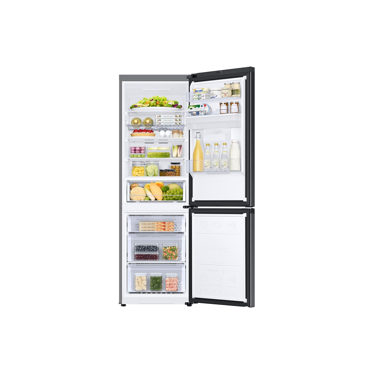 Samsung RB34T632EBN 60cm Fridge Freezer - Black - Frost Free thumbnail image