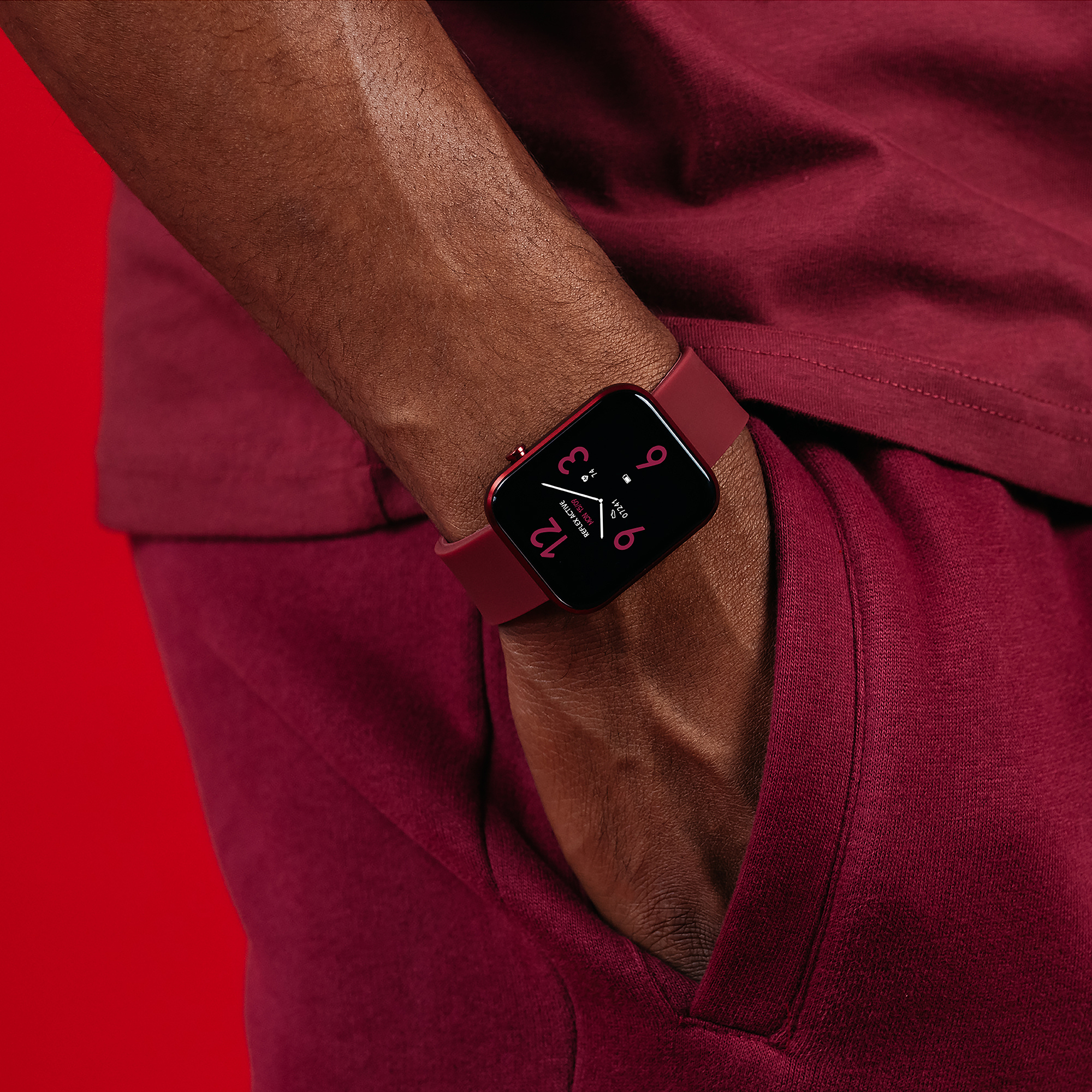 Reflex Active RA12-2158 Series 12 Berry Strap Smart Watch - Berry thumbnail image