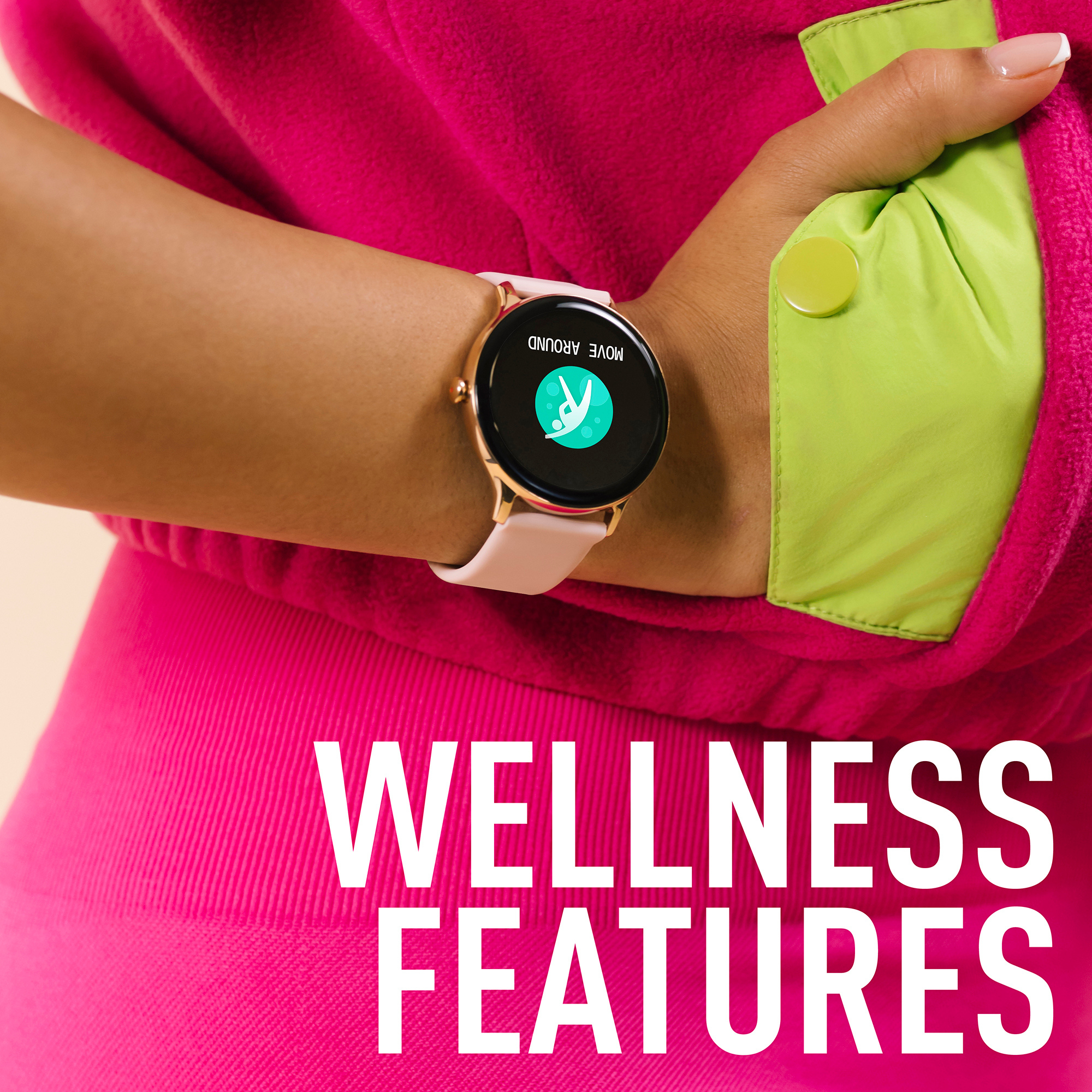 Reflex Active RA22-2184 Series 22 Pink Smart Calling Watch - Pink thumbnail image