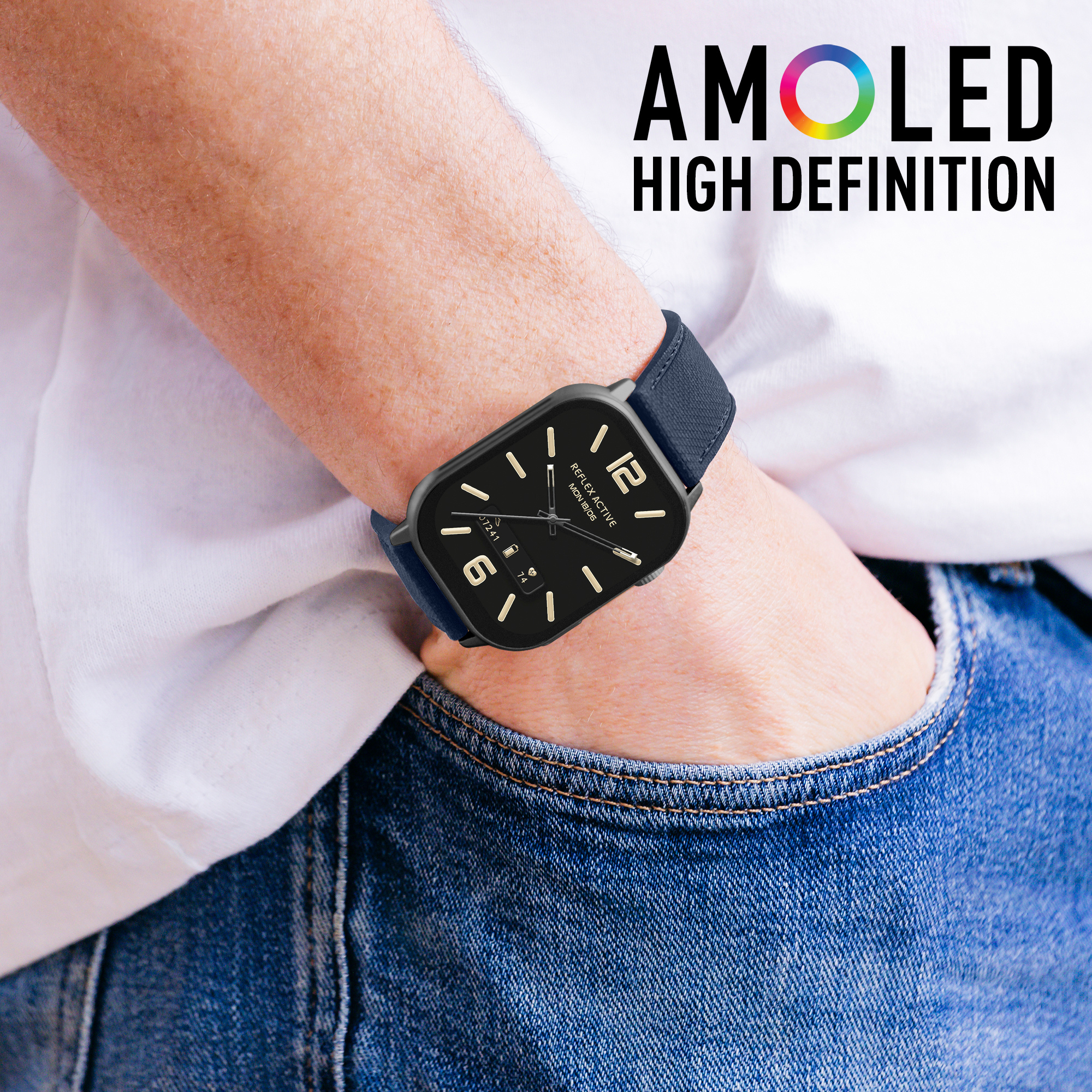 Reflex Active RA29-2182 Amoled Series 29 Smart Watch - Blue thumbnail image