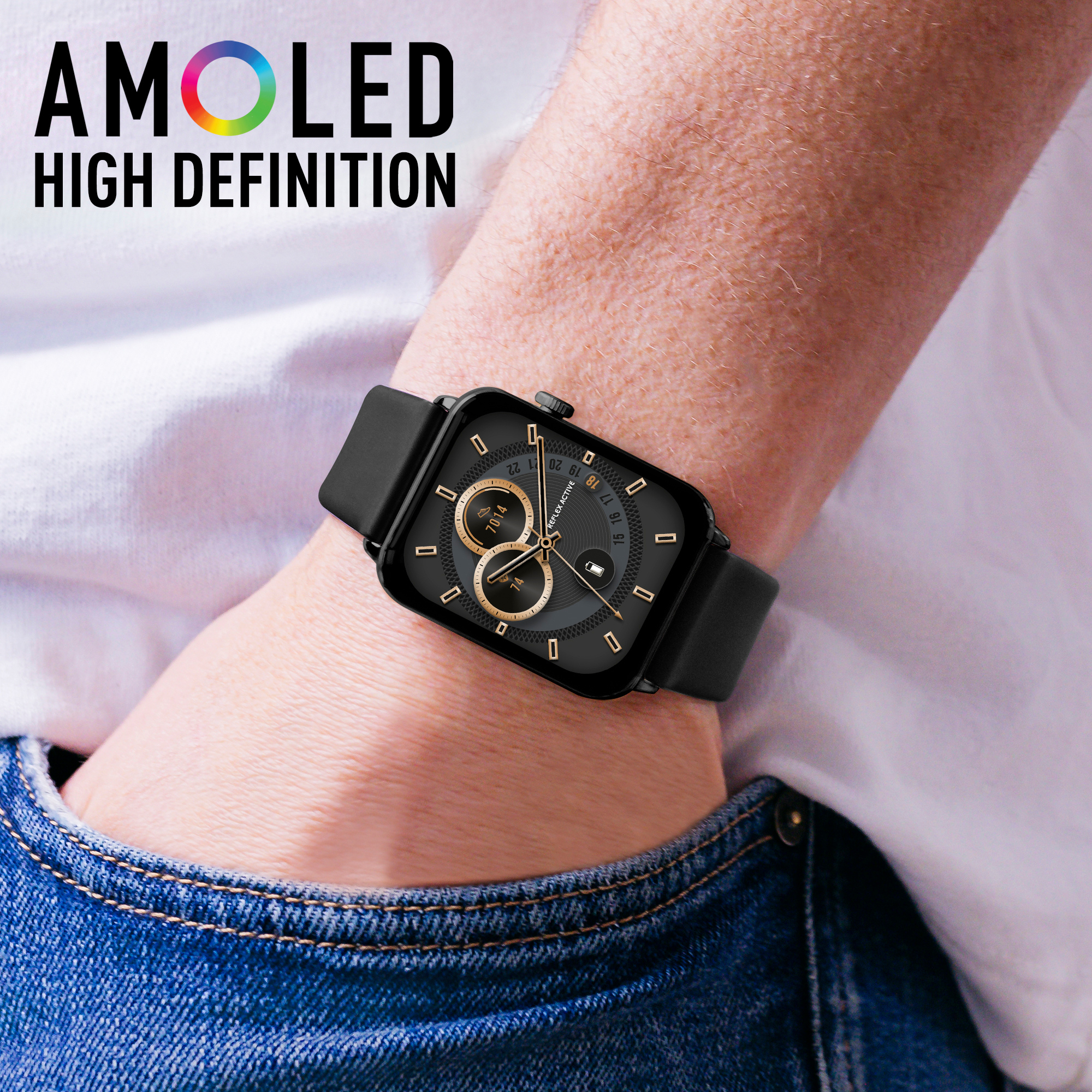Reflex Active RA30-2186 Amoled Series 30 Smart Watch - Black thumbnail image