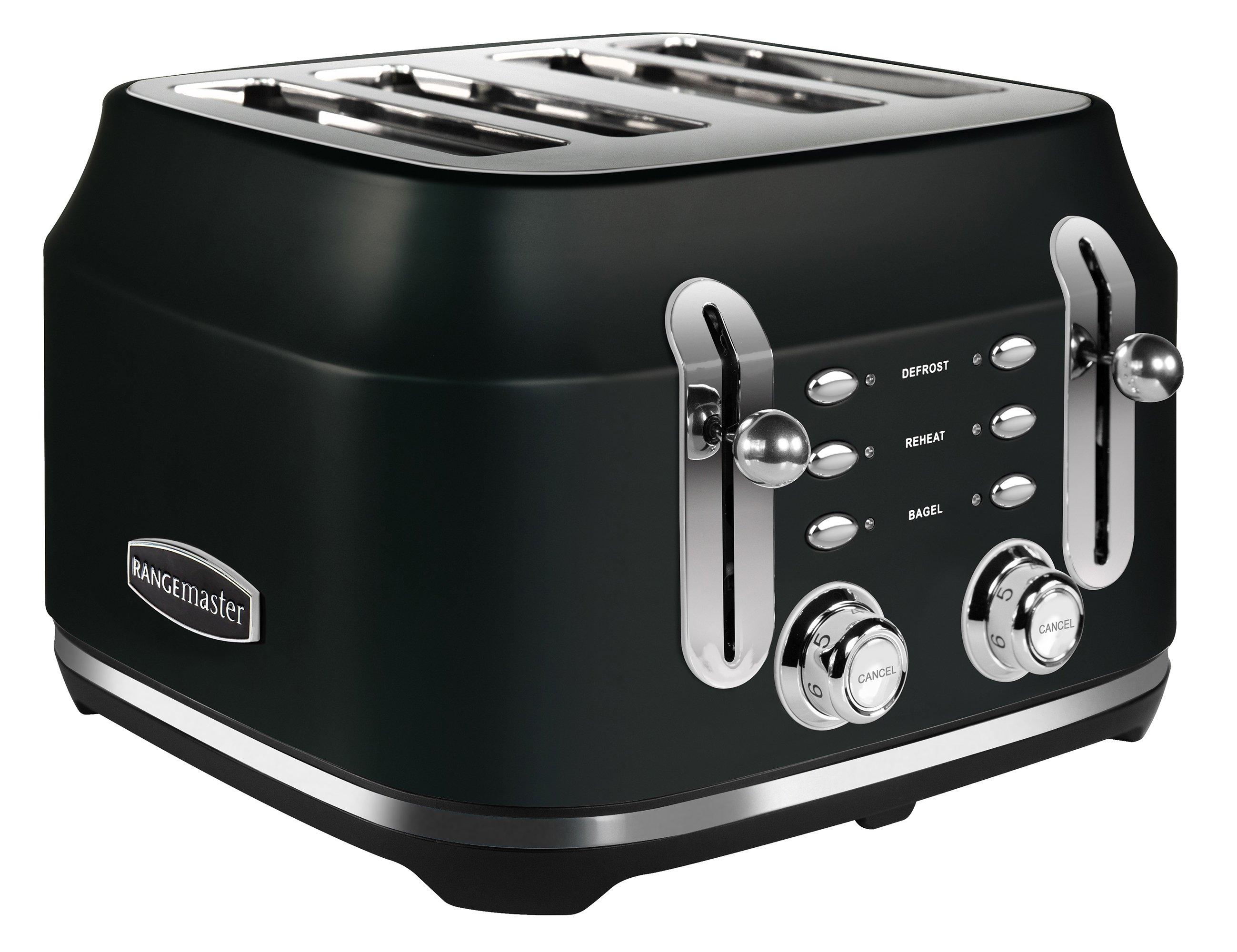 Rangemaster RMCL4S201BK 4 Slice Toaster - Matte Black thumbnail image