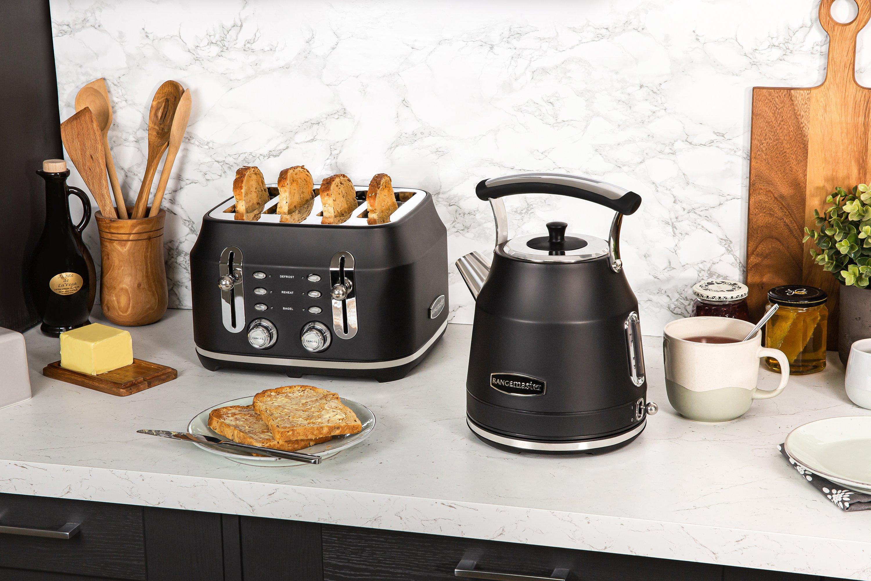 Rangemaster RMCL4S201BK 4 Slice Toaster - Matte Black thumbnail image