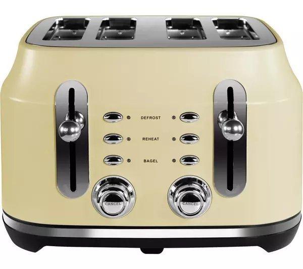 Rangemaster RMCL4S201CM 4 Slice Toaster - Matte Cream thumbnail image
