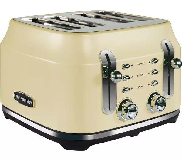 Rangemaster RMCL4S201CM 4 Slice Toaster - Matte Cream thumbnail image