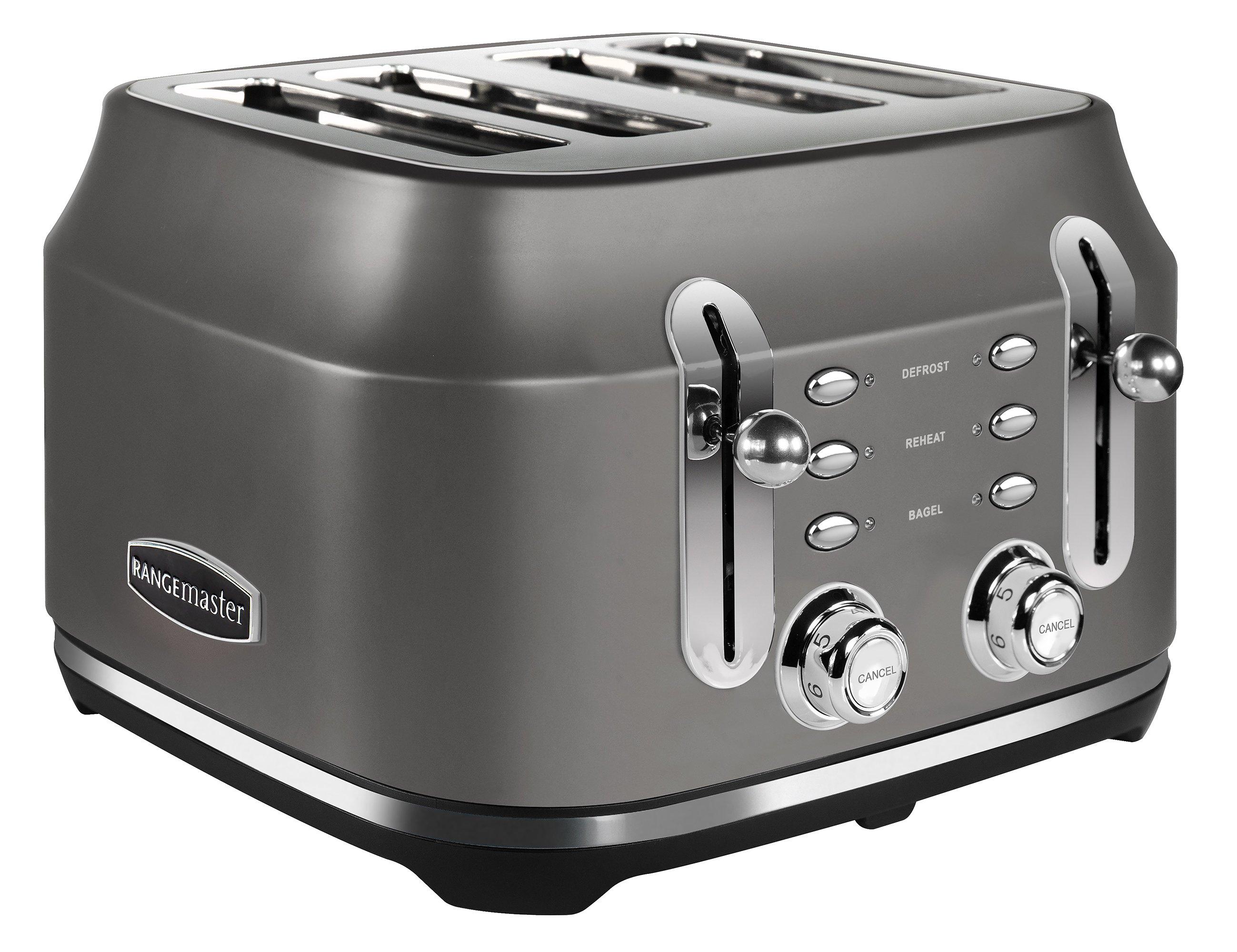 Rangemaster RMCL4S201GY 4 Slice Toaster - Matte Slate Grey thumbnail image