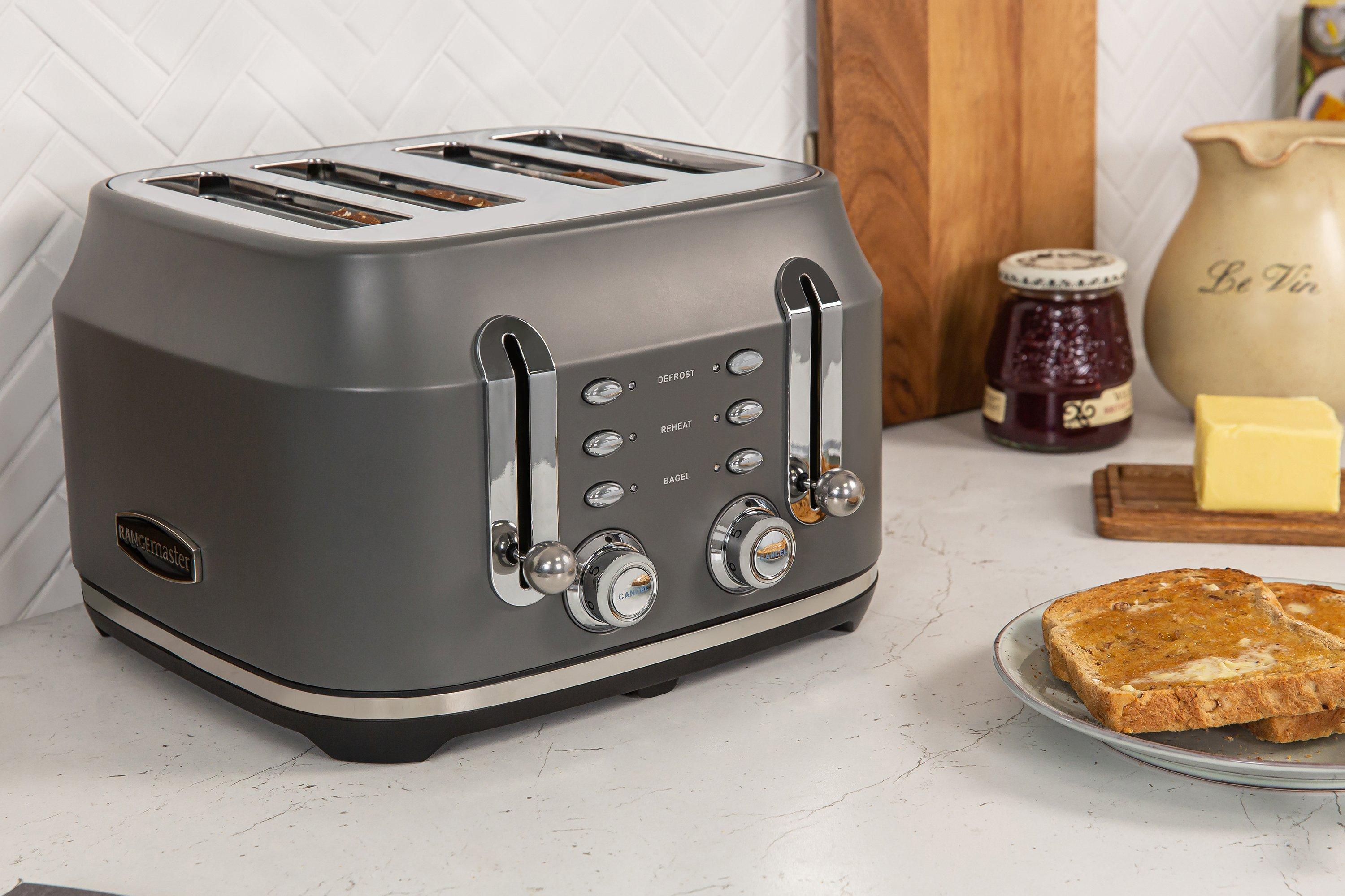 Rangemaster RMCL4S201GY 4 Slice Toaster - Matte Slate Grey thumbnail image