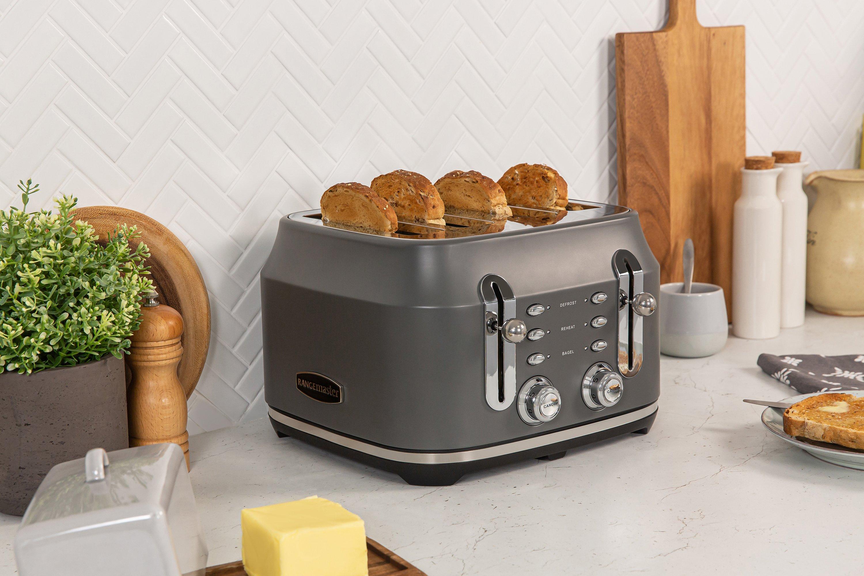 Rangemaster RMCL4S201GY 4 Slice Toaster - Matte Slate Grey thumbnail image