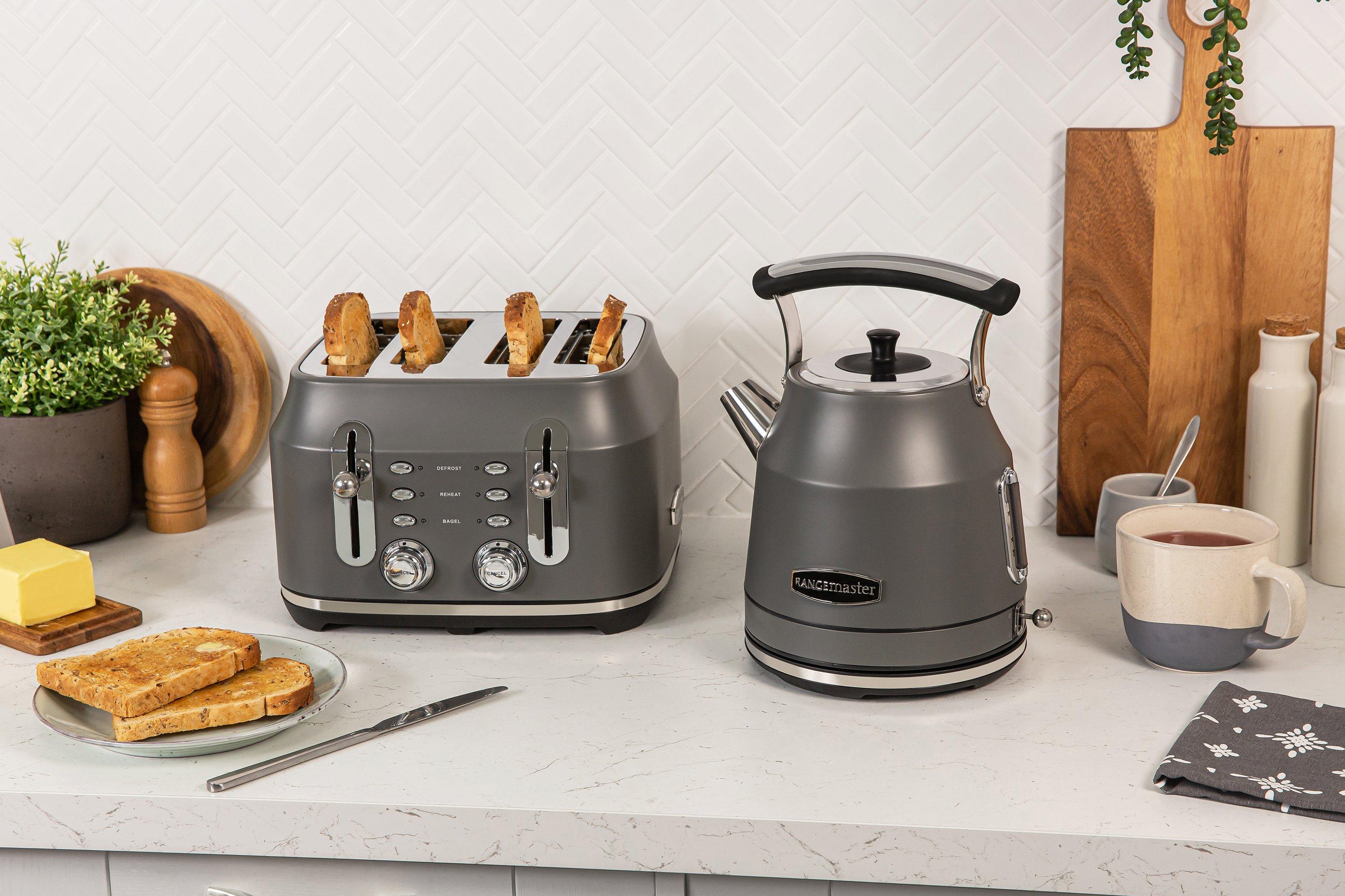 Rangemaster RMCL4S201GY 4 Slice Toaster - Matte Slate Grey thumbnail image