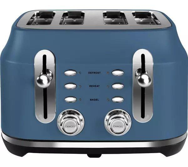 Rangemaster RMCL4S201SB 4 Slice Toaster - Stone Blue thumbnail image