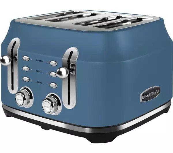 Rangemaster RMCL4S201SB 4 Slice Toaster - Stone Blue thumbnail image