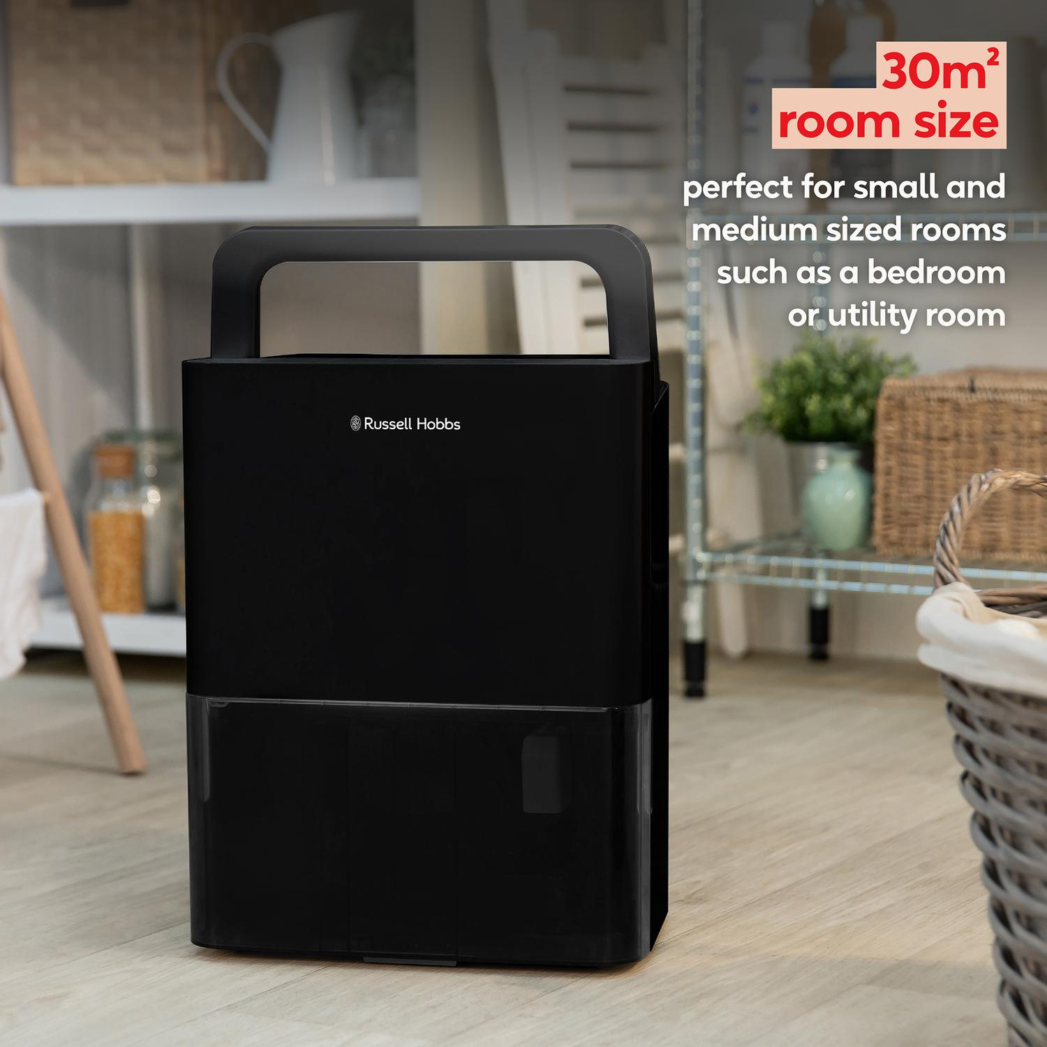 Russell Hobbs RHDH1001B 10L Dehumidifier - Black thumbnail image
