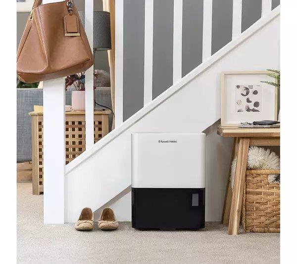 Russell Hobbs RHDH1001 10L Dehumidifier - White & Black thumbnail image