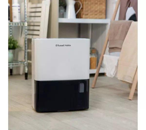 Russell Hobbs RHDH1001 10L Dehumidifier - White & Black thumbnail image