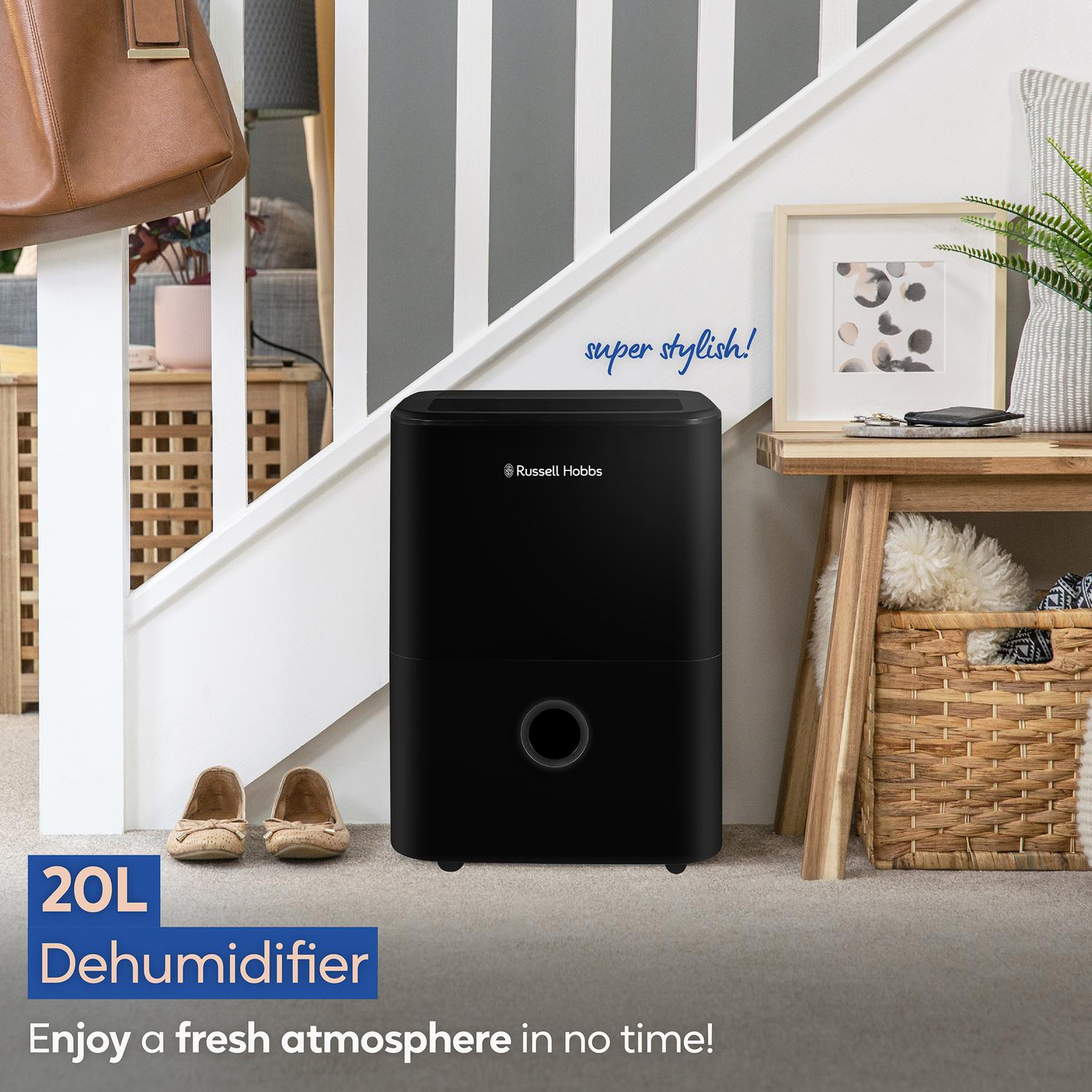 Russell Hobbs RHDH2002B 20L Dehumidifier - Black thumbnail image