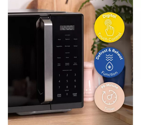 Russell Hobbs RHMT2512B 25 Litre Touch Control Digital Microwave - Black thumbnail image