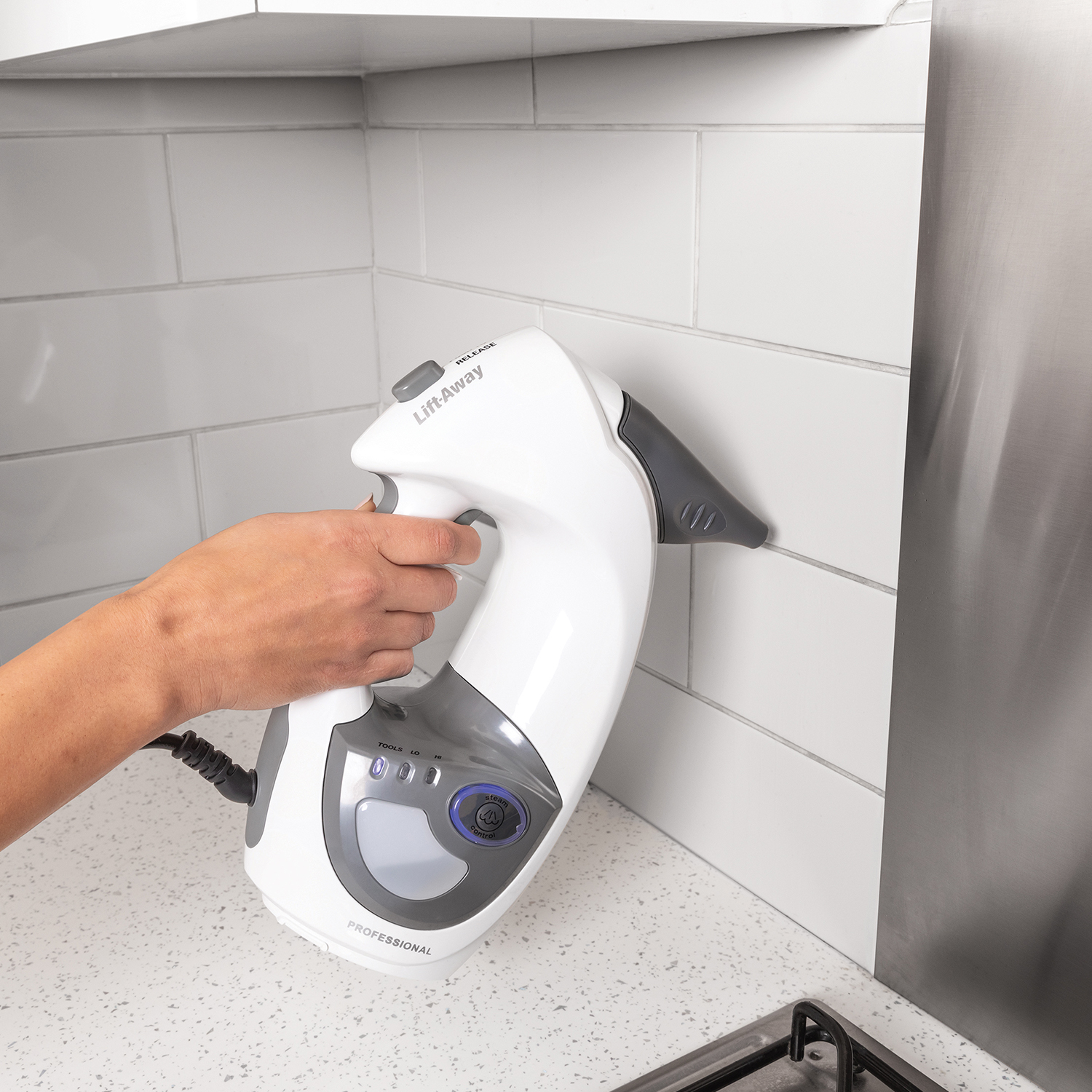 Shark S6005UK Floor & Handheld Steam Cleaner - Shark Steel Grey/Bordeaux thumbnail image