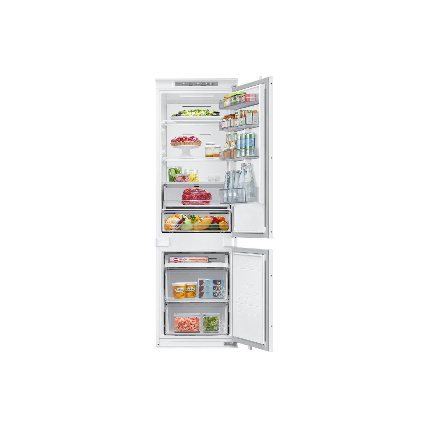 Samsung BRB70F26DES0EU SpaceMax 54cm 70/30 Integrated Frost Free Fridge Freezer - White thumbnail image