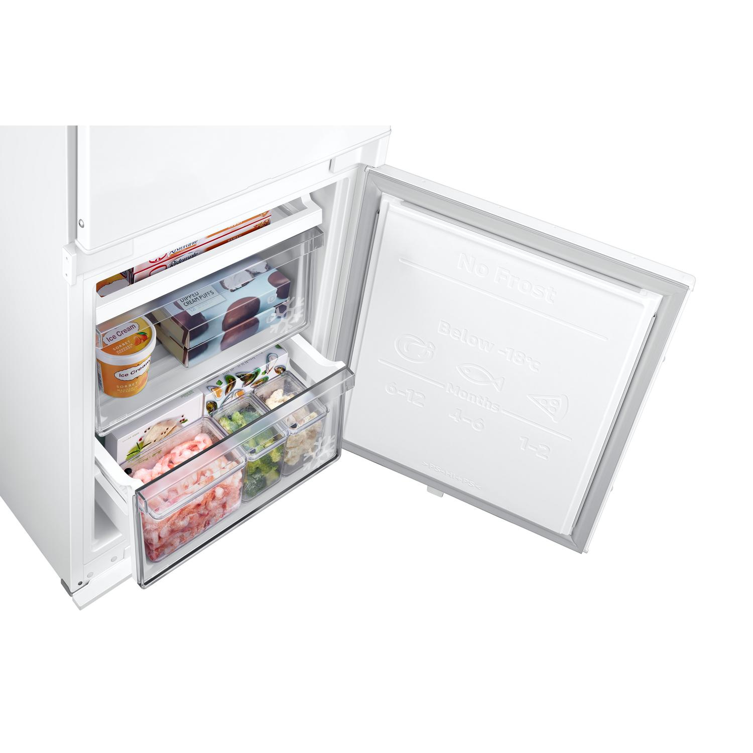 Samsung BRB70F26DES0EU SpaceMax 54cm 70/30 Integrated Frost Free Fridge Freezer - White thumbnail image