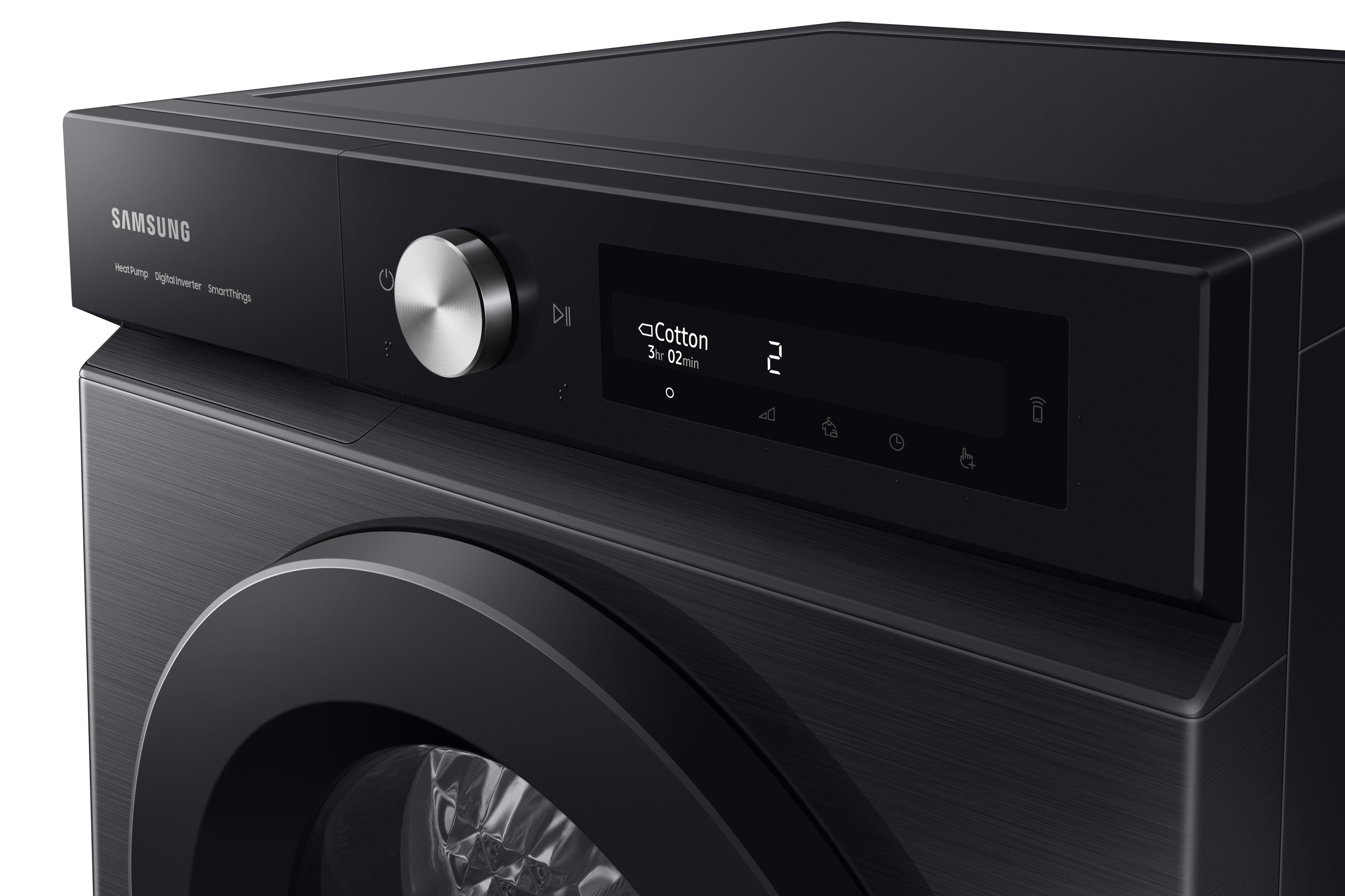 Samsung Series 5+ OptimalDry&trade; DV90BB5245ABS1 9kg Smart Heat Pump Tumble Dryer - Black thumbnail image