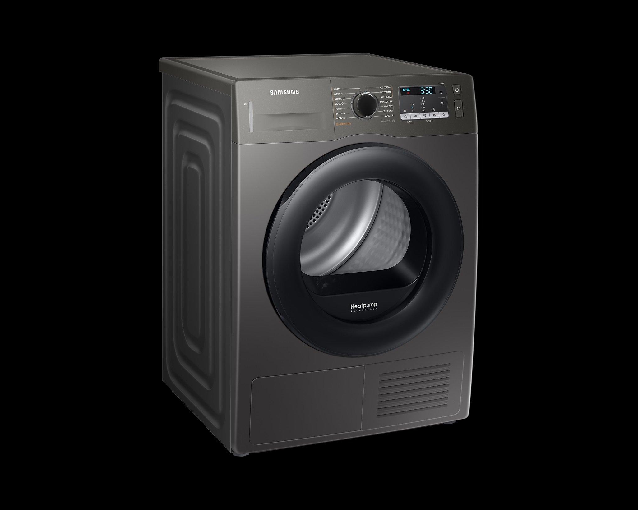 Samsung DV90TA040AN Series 5 9kg Heat Pump Tumble Dryer - Platinum Silver thumbnail image