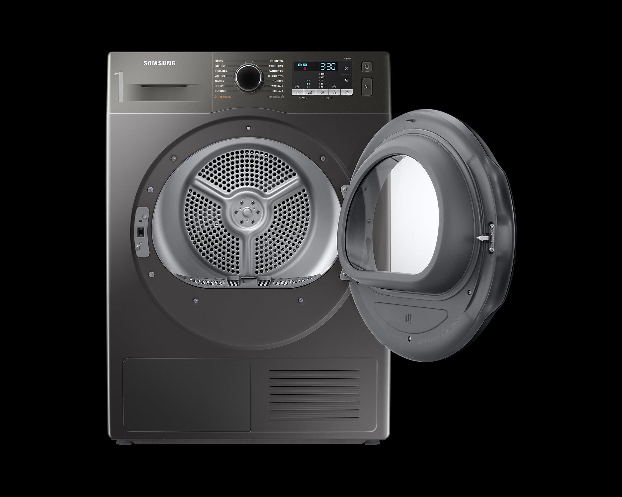 Samsung DV90TA040AN Series 5 9kg Heat Pump Tumble Dryer - Platinum Silver thumbnail image