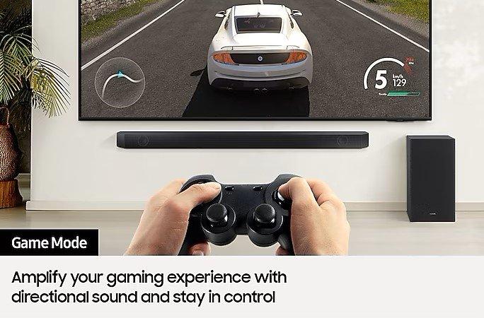 Samsung HW-B530XU Wireless Soundbar with Subwoofer and game mode - Black  thumbnail image