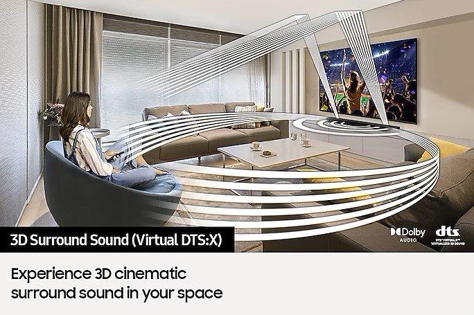 Samsung HW-B530XU Wireless Soundbar with Subwoofer and game mode - Black  thumbnail image
