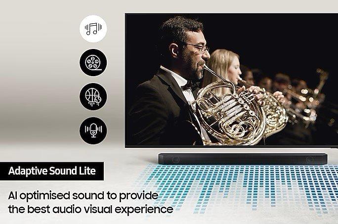 Samsung HW-B530XU Wireless Soundbar with Subwoofer and game mode - Black  thumbnail image