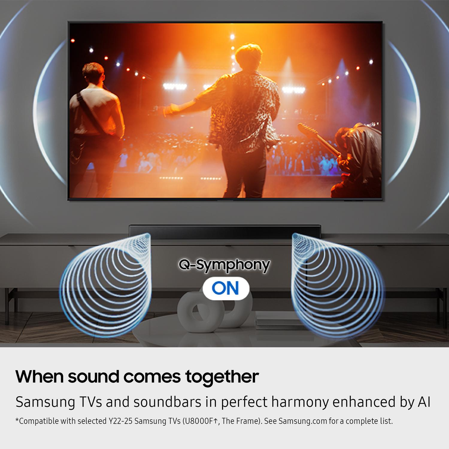 Samsung HW-B650F/XU 3.1ch 370W Soundbar with Wireless Subwoofer Bass Boost and Game Mode - Black thumbnail image