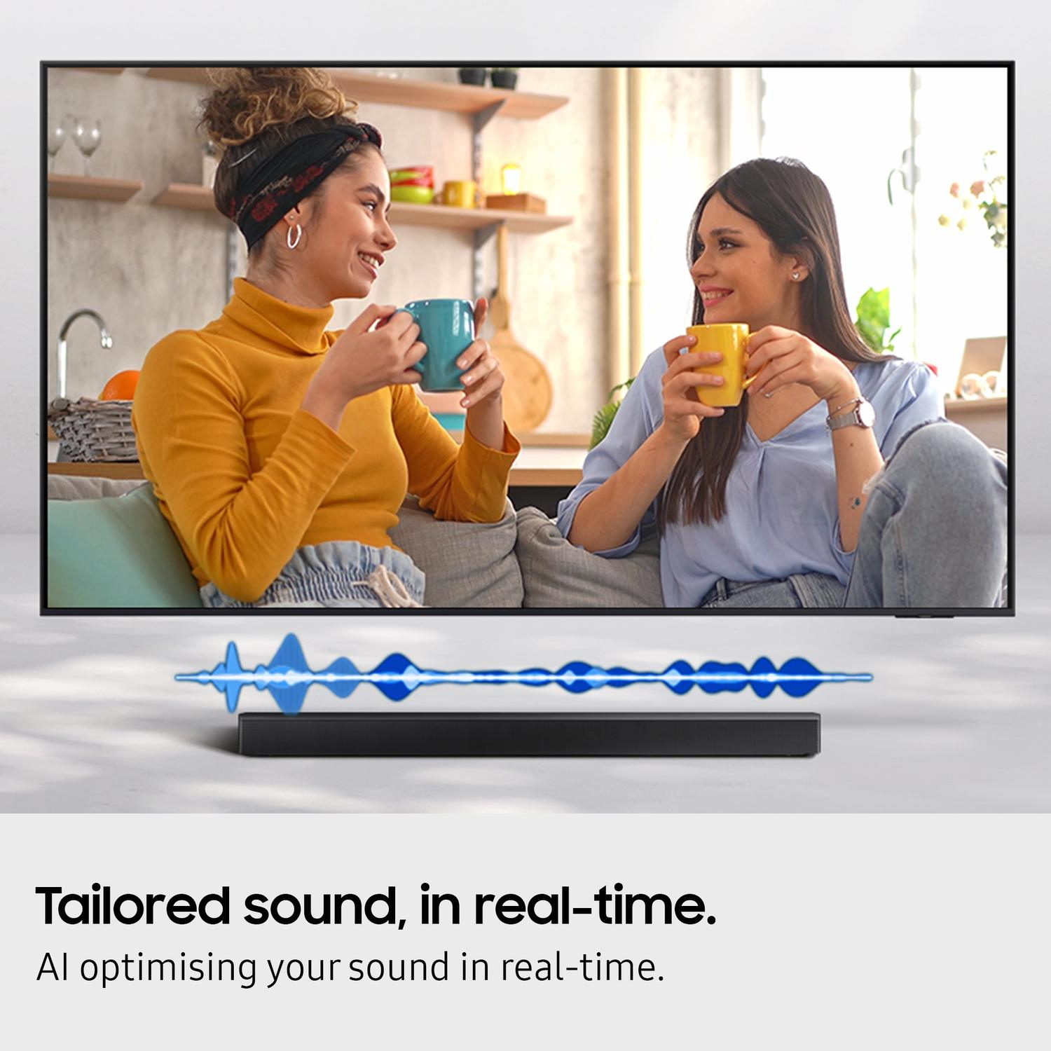 Samsung HW-B650F/XU 3.1ch 370W Soundbar with Wireless Subwoofer Bass Boost and Game Mode - Black thumbnail image