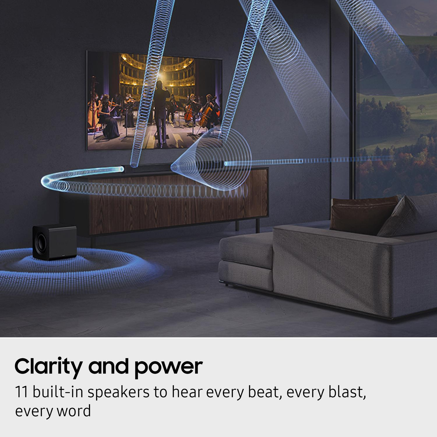 Samsung HW-Q800F/XU 5.1.2ch Q-Series Soundbar with Subwoofer - Black thumbnail image