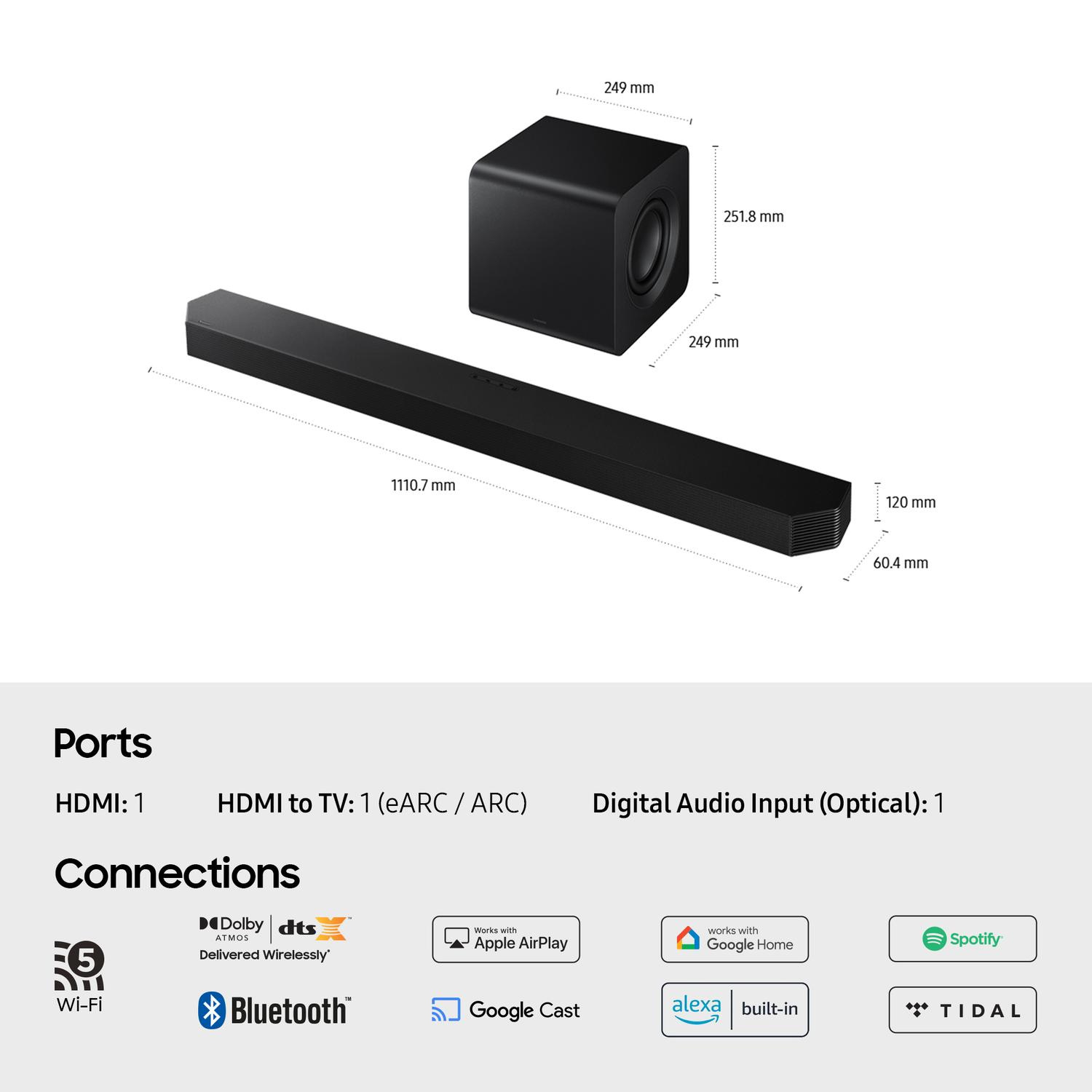 Samsung HW-Q800F/XU 5.1.2ch Q-Series Soundbar with Subwoofer - Black thumbnail image