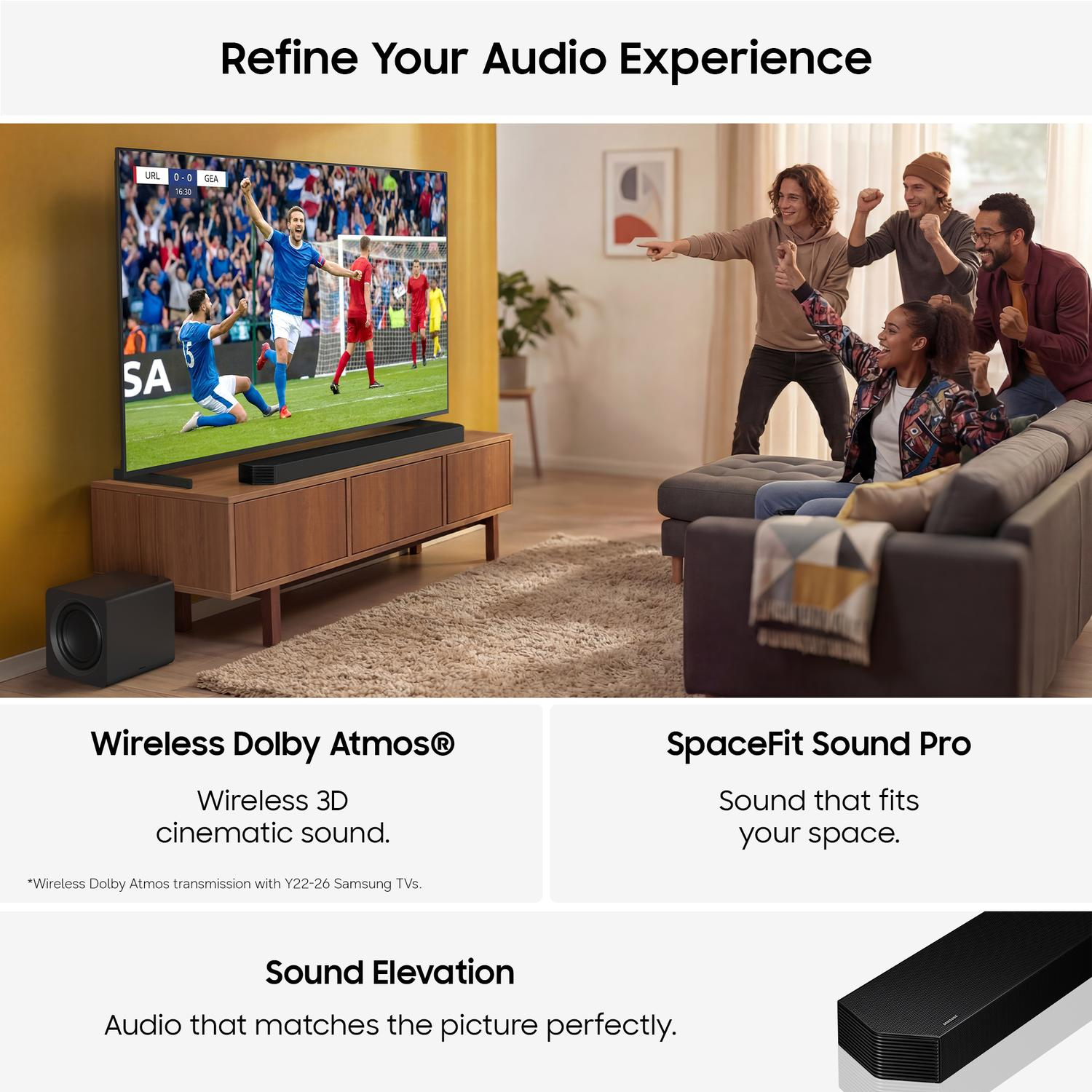 Samsung HW-Q800H/XU 5.1.2ch Q-Series Soundbar with Subwoofer - Black thumbnail image