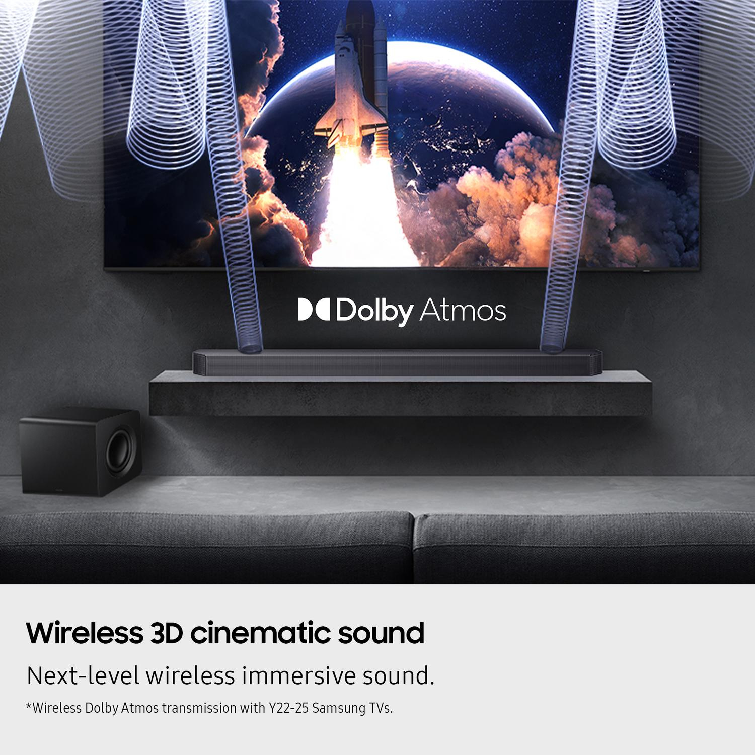 Samsung HW-Q930F/XU 9.1.4ch Q-Series Soundbar with Subwoofer & Rear Speakers - Titan Black thumbnail image