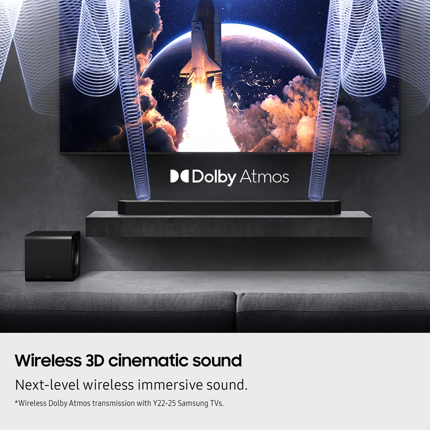 Samsung HW-Q990F/XU 11.1.4ch Q-Series Soundbar with Subwoofer & Rear Speakers - Titan Black thumbnail image
