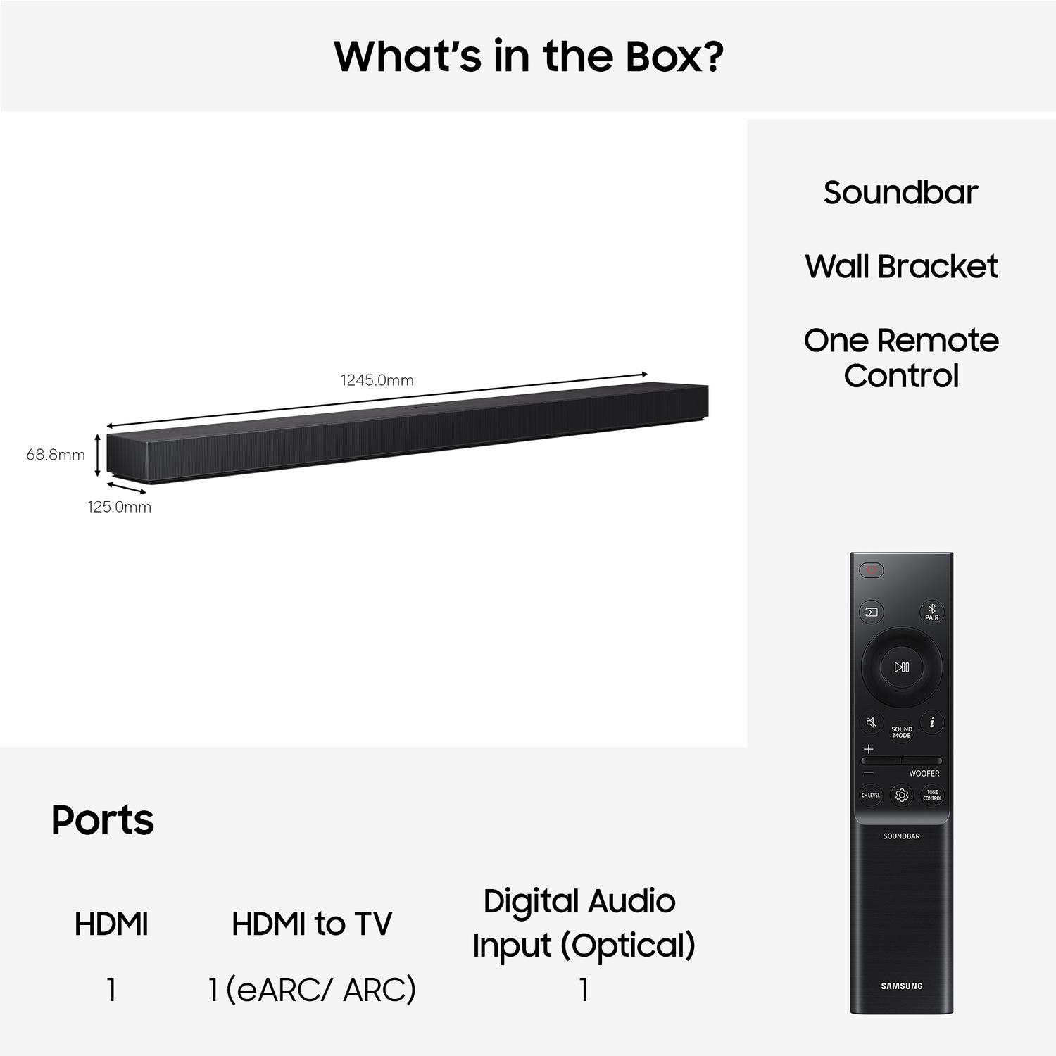 Samsung HW-QS90H/XU 7.1.2ch Q-Series Soundbar with Subwoofer - Graphite Black thumbnail image