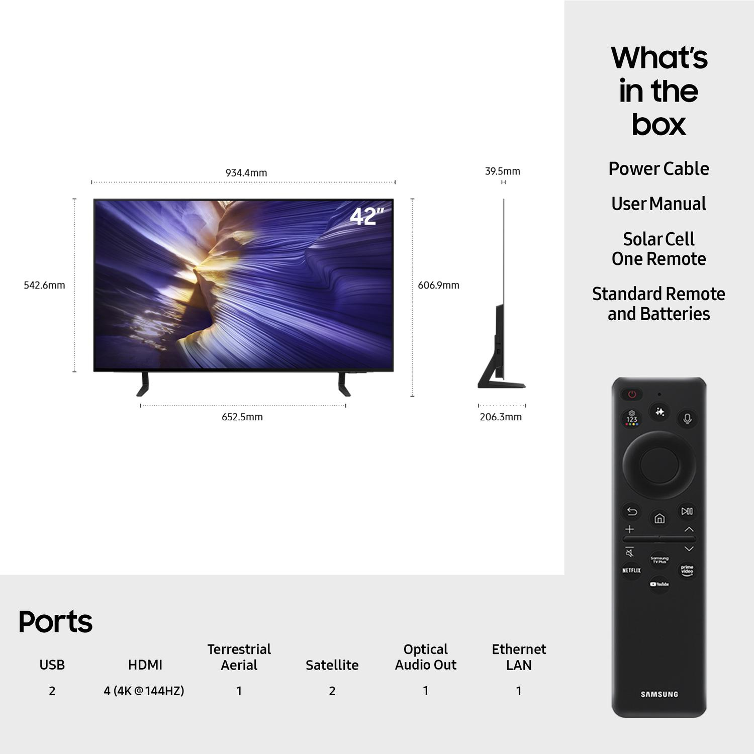 Samsung QE42S93FAEXXU 42" 4K OLED Smart TV thumbnail image